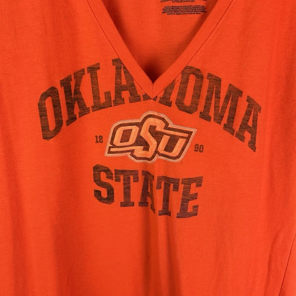 Oklahoma State Cowboys Nike Women's V Neck XL Slim Fit Short Sleeve Shirt